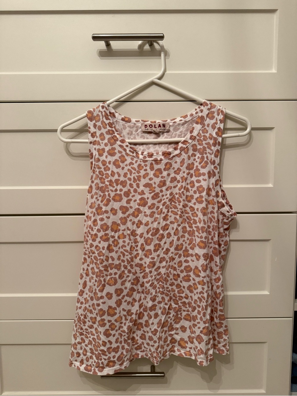 Dolan Leopard Print Sleeveless Tank Top XS